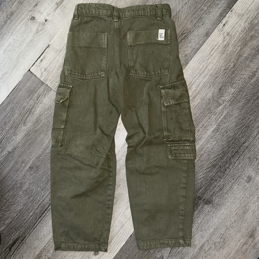 Zara Olive Green Cargo Pants - Picture 5 of 6